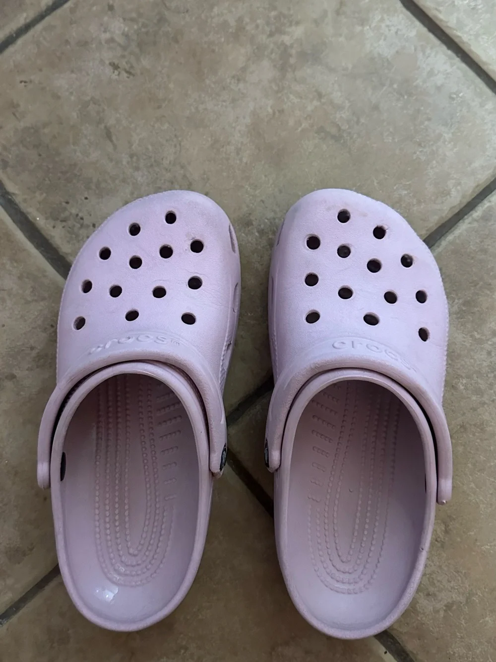 CROCS Kids Classic Clog in Pale Pink